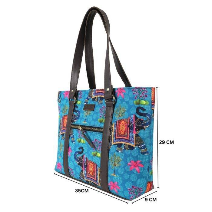 Royal Elephant Work Tote Bag - Image 3