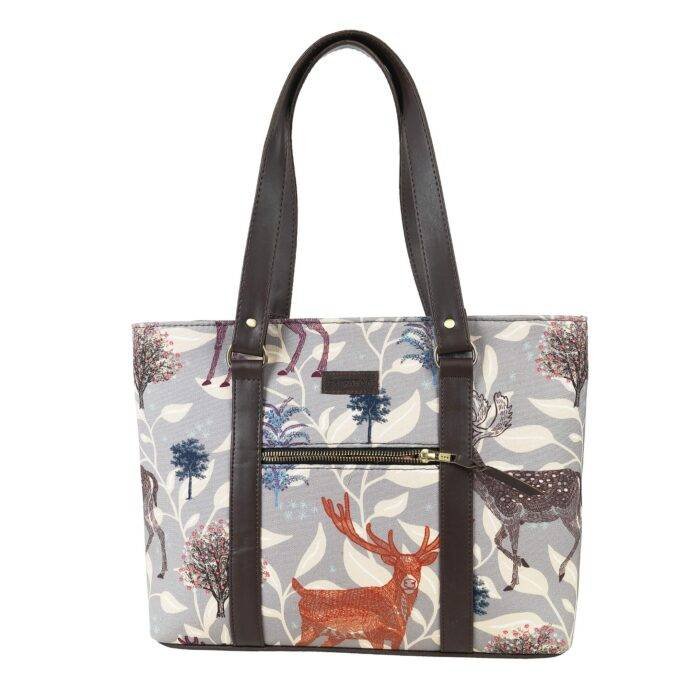 Deer Print Office Tote Bag - Image 4