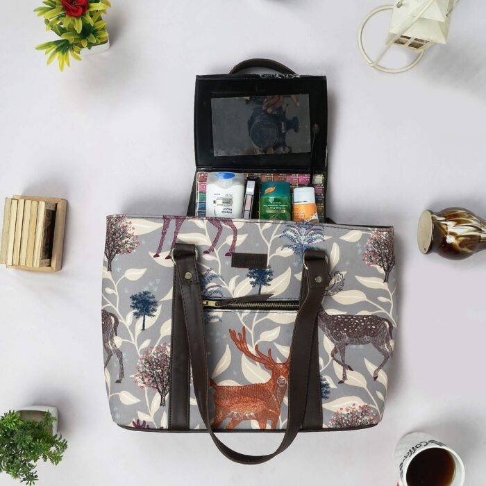 Deer Print Office Tote Bag - Image 2