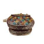Woman Metal Colored Boxes Bag - Image 4