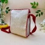 Jute Sling Bag Off White - Image 3