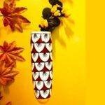 Hand Painted Ceramic Fridge Magnet Planter Red and White - Image 2