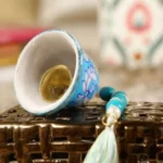 Turquoise Hanging Bells (pack of 2) - Image 2