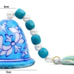 Turquoise Hanging Bells (pack of 2) - Image 3