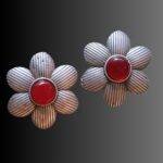 Oxidized Nature Inspired Earrings Set of 2 - Image 3