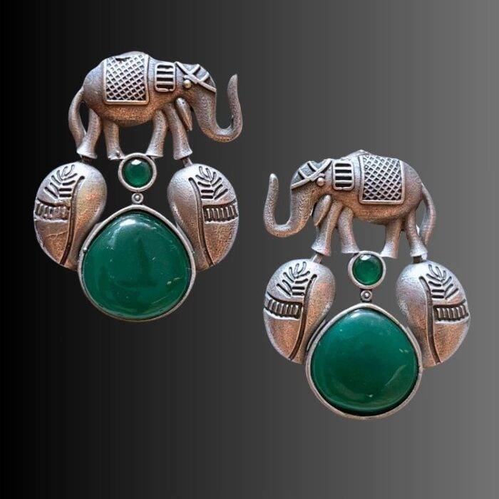 Oxidized Earrings Set of 2 - Image 3