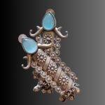 Ethnic Oxidised Stone Studded Studs - Image 2