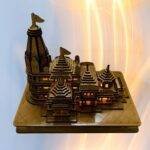 Ram Mandir Ayodhya Wooden Temple with Light - Image 3
