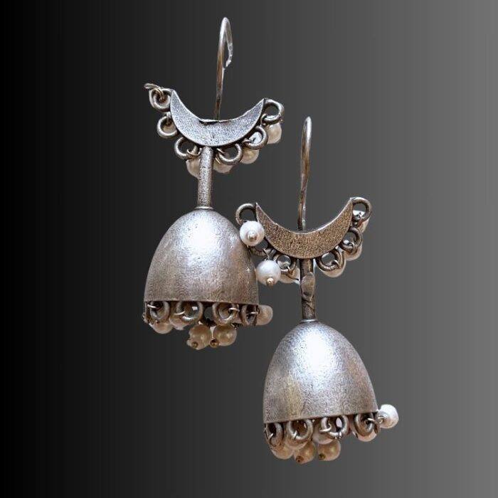 Contemporary Ethnic Jhumka Danglers - Image 2