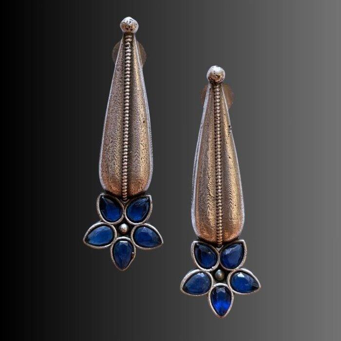 Oxidized Modern Earrings Set of 3 - Image 5