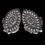 Oval Shaped Oxidised Studs - Image 2