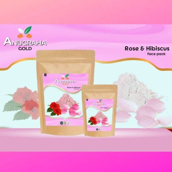 Rose and Hibiscus Face Pack Powder - Image 2