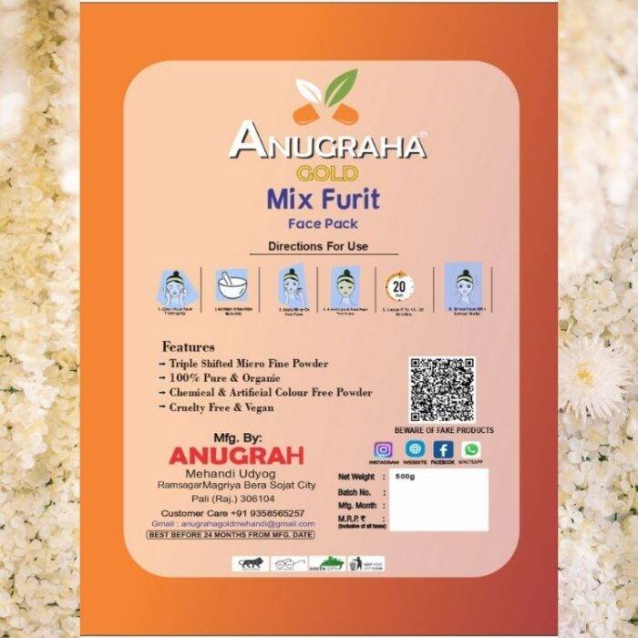 Mix Fruit Face Pack Powder - Image 3