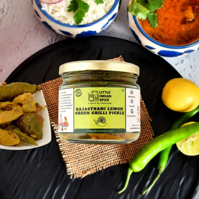 Rajasthani Lemon Green Chilli Pickle - Image 2