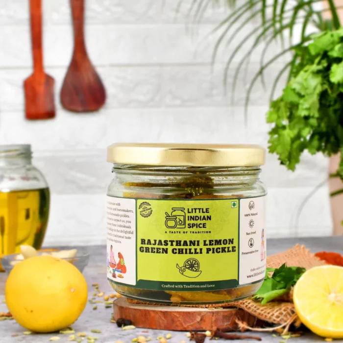 Rajasthani Lemon Green Chilli Pickle - Image 4