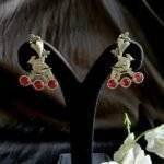 Bird Three Stone Shaped Earrings