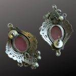 Pink Stone Contemporary Earrings - Image 4