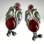 Two Swan Look Earrings