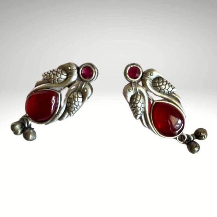 Two Swan Look Earrings - Image 2