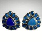 Blue Stone Antique Earrings - Image 2