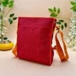 Jute Sling Bag Pink - Image 3