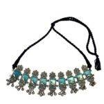 Blue Stone Bird Theme Necklace and Earrings Set - Image 9