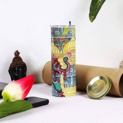 Elephant Walk in Shekhawati Tumbler Bottle