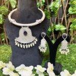 Rani Radiance Purple Necklace and Earrings Set