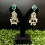 Rani Radiance Green Necklace and Earrings Set - Image 3