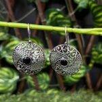 Timeless Twinkle Black Earrings - Image 2