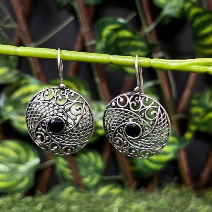 Timeless Twinkle Black Earrings - Image 2