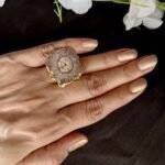 Brown Agate Solar Ring