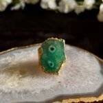 Green Agate Solar Ring - Image 2