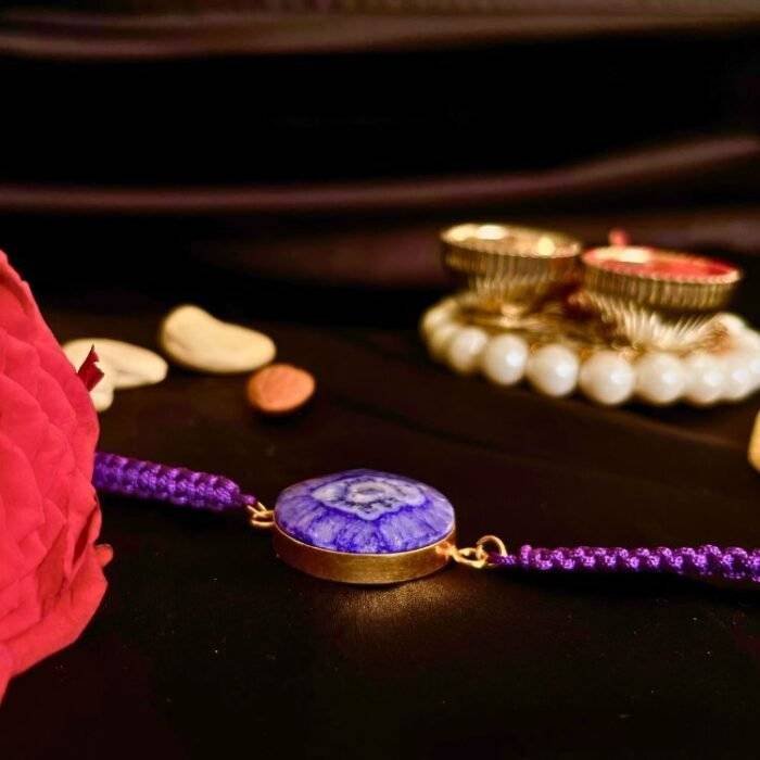 Bhai-Bahan Ki Khatta Meetha Agate Rakhi - Image 2