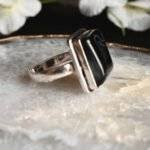 Black Onyx Square Ring - Image 3
