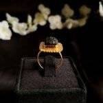 Black Tourmaline Raw Stone Ring - Image 3