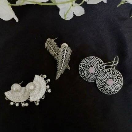 Silver Replica Earrings Trio Pack