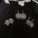 Silver Replica Earrings 3-in-1