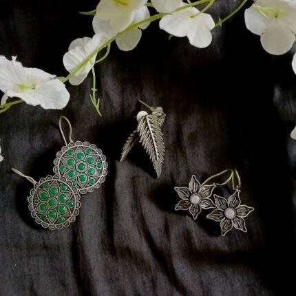 Silver Replica Earrings 3 Sets in 1