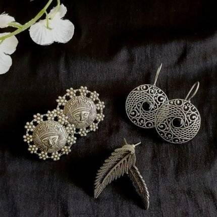 Silver Earrings in Jaipur