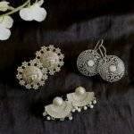 Silver Replica Earrings Tri-Pack