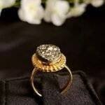 Crystal Pyrite Ring