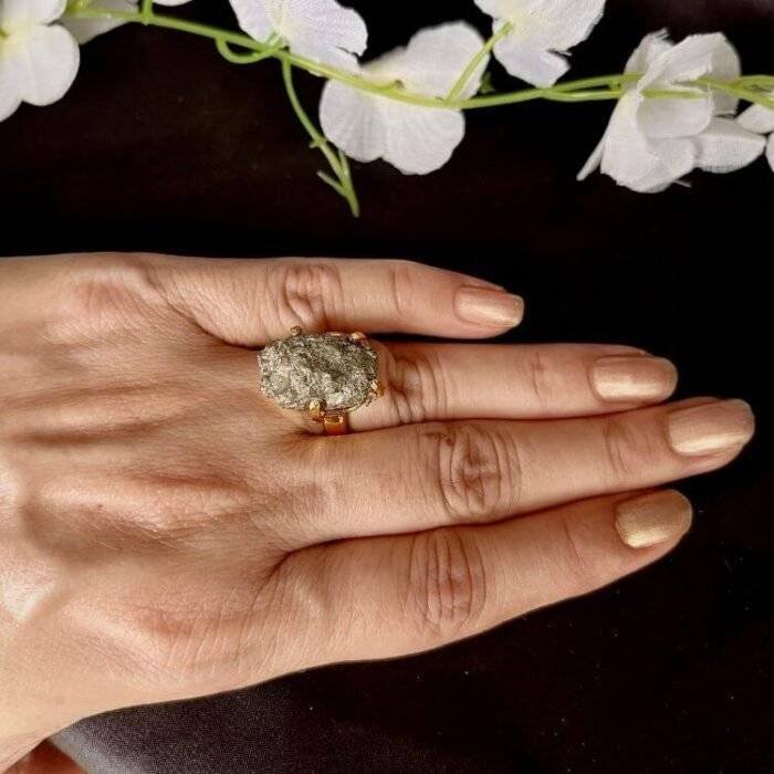 Crystal Pyrite Ring - Image 2