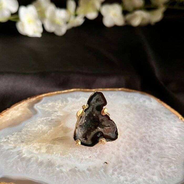 Black Druzy Ring - Image 5