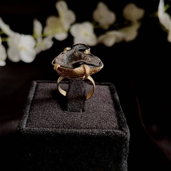 Black Druzy Ring - Image 4