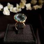 Dark Green Druzy Ring - Image 4