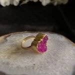 Pink Heart Druzy Ring - Image 6