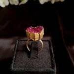 Pink Heart Druzy Ring - Image 4