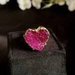Pink Heart Druzy Ring - Image 3