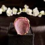 Pink Druzy Ring - Image 5